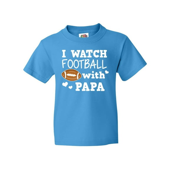 Inktastic I Watch Football with My Papa Youth T-Shirt