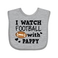 thumbnail image 1 of Inktastic I Watch Football with My Pappy Boys Baby Bib, 1 of 4