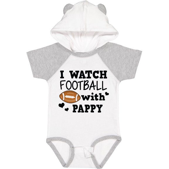 Inktastic I Watch Football with My Pappy Boys Baby Bodysuit