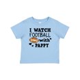thumbnail image 1 of Inktastic I Watch Football with My Pappy Boys Baby T-Shirt, 1 of 5