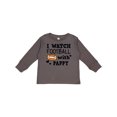 thumbnail image 1 of Inktastic I Watch Football with My Pappy Boys Long Sleeve Toddler T-Shirt, 1 of 5