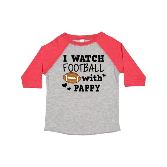 Inktastic I Watch Football with My Pappy Boys Toddler T-Shirt