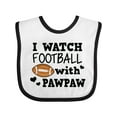 thumbnail image 1 of Inktastic I Watch Football with My Pawpaw Boys Baby Bib, 1 of 4