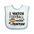 thumbnail image 1 of Inktastic I Watch Football with My Pawpaw Boys Baby Bib, 1 of 4