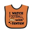 thumbnail image 1 of Inktastic I Watch Football with My Pawpaw Boys Baby Bib, 1 of 4