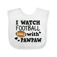 thumbnail image 1 of Inktastic I Watch Football with My Pawpaw Boys Baby Bib, 1 of 4
