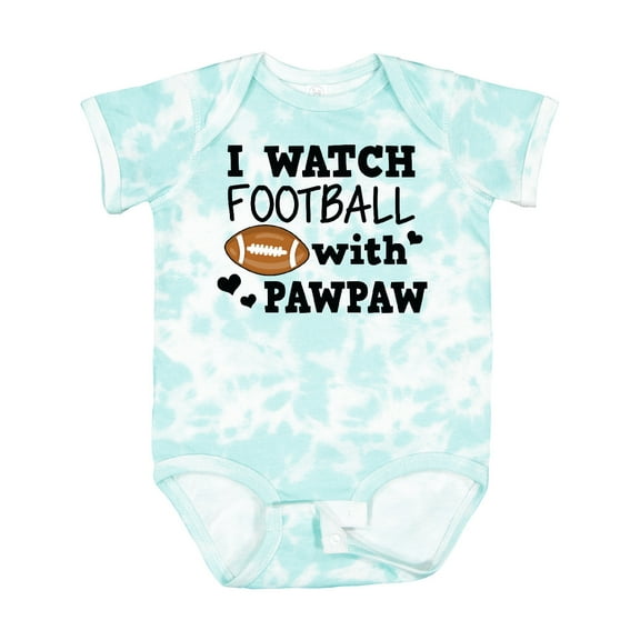 Inktastic I Watch Football with My Pawpaw Boys Baby Bodysuit