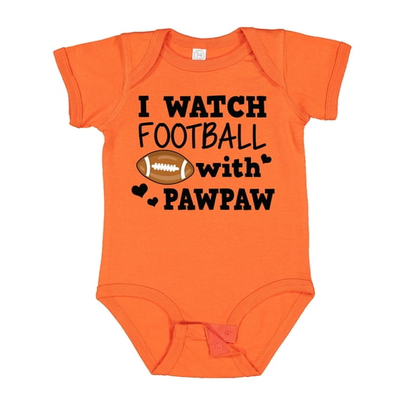 Inktastic I Watch Football with My Pawpaw Boys Baby Bodysuit