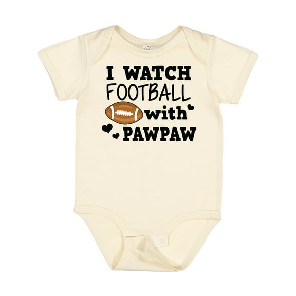 Inktastic I Watch Football with My Pawpaw Boys Baby Bodysuit