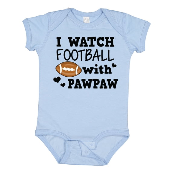 Inktastic I Watch Football with My Pawpaw Boys Baby Bodysuit