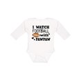 thumbnail image 1 of Inktastic I Watch Football with My Pawpaw Boys Long Sleeve Baby Bodysuit, 1 of 5