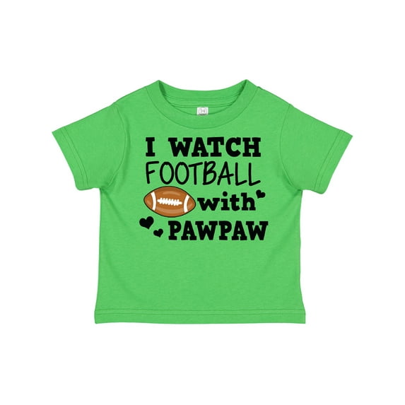 Inktastic I Watch Football with My Pawpaw Boys Toddler T-Shirt