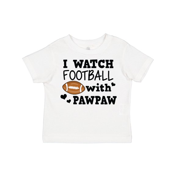 Inktastic I Watch Football with My Pawpaw Boys Toddler T-Shirt
