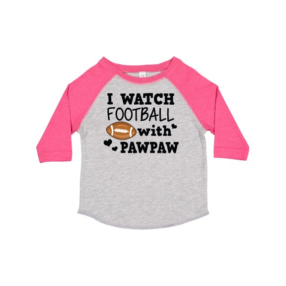 Inktastic I Watch Football with My Pawpaw Boys Toddler T-Shirt