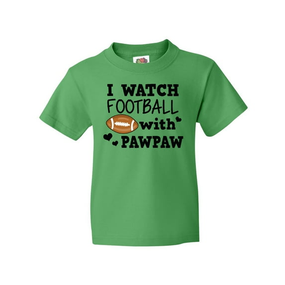Inktastic I Watch Football with My Pawpaw Youth T-Shirt