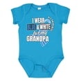thumbnail image 1 of Inktastic I Wear Blue and White For My Grandpa ALS Awareness Boys or Girls Baby Bodysuit, 1 of 5