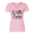 thumbnail image 1 of Inktastic I Wear Blue and Yellow for Myself- Down Syndrome awareness Women's V-Neck T-Shirt, 1 of 5