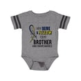 thumbnail image 1 of Inktastic I Wear Blue and Yellow for my Brother- Down Syndrome awareness Boys or Girls Baby Bodysuit, 1 of 4