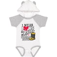 thumbnail image 1 of Inktastic I Wear Bows My Daddy Wears Fireman Boots Girls Baby Bodysuit, 1 of 5