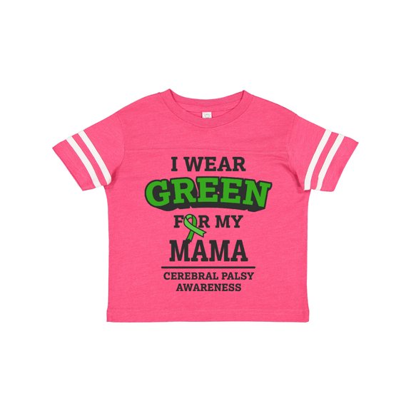 Inktastic I Wear Green for My Mama for Cerebral Palsy Boys or Girls Toddler T-Shirt