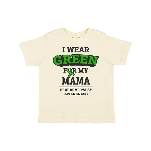 Inktastic I Wear Green for My Mama for Cerebral Palsy Boys or Girls Toddler T-Shirt