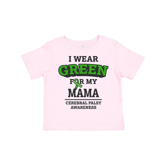 Inktastic I Wear Green for My Mama for Cerebral Palsy Boys or Girls Toddler T-Shirt