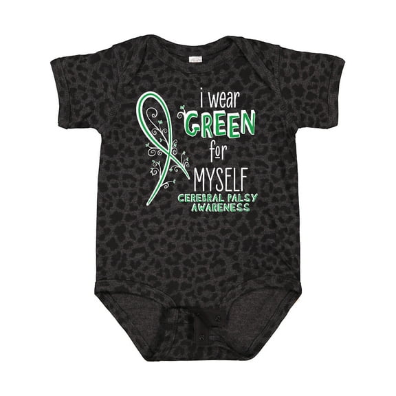 Inktastic I Wear Green for Myself Cerebral Palsy Awareness Boys or Girls Baby Bodysuit