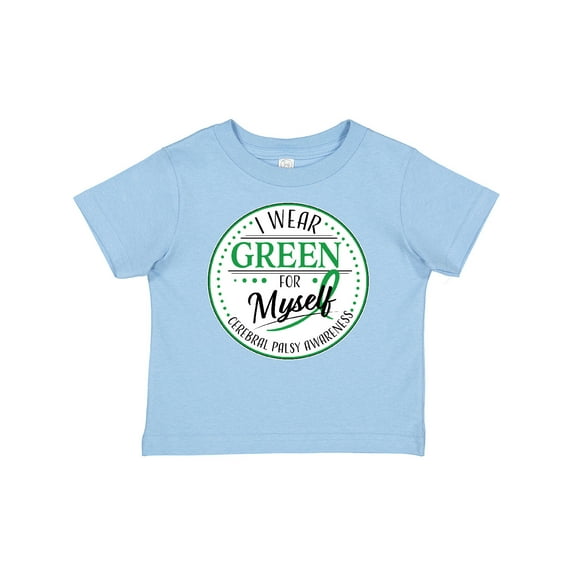 Inktastic I Wear Green for Myself- Cerebral Palsy Awareness Boys or Girls Baby T-Shirt