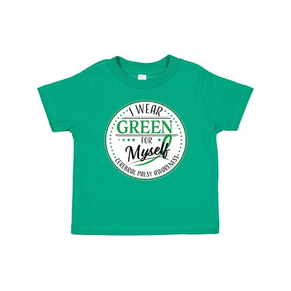 Inktastic I Wear Green for Myself- Cerebral Palsy Awareness Boys or Girls Baby T-Shirt