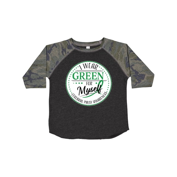 Inktastic I Wear Green for Myself- Cerebral Palsy Awareness Boys or Girls Toddler T-Shirt
