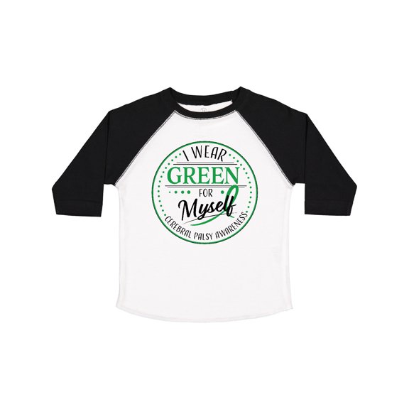 Inktastic I Wear Green for Myself- Cerebral Palsy Awareness Boys or Girls Toddler T-Shirt