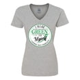 thumbnail image 1 of Inktastic I Wear Green for Myself- Cerebral Palsy awareness Women's V-Neck T-Shirt, 1 of 5