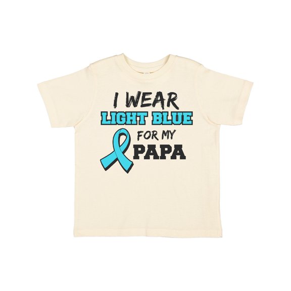 Inktastic I Wear Light Blue for My Papa Boys or Girls Toddler T-Shirt