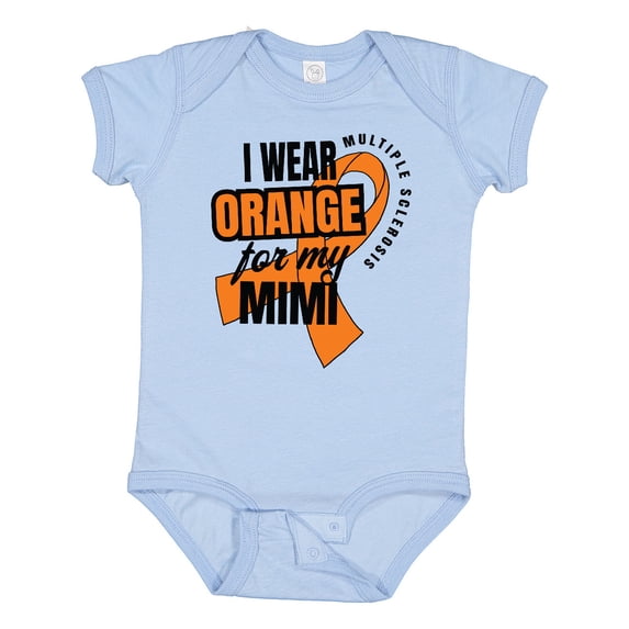 Inktastic I Wear Orange For My Mimi Multiple Sclerosis Awareness Boys or Girls Baby Bodysuit