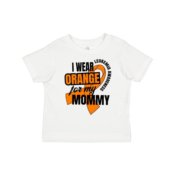 Inktastic I Wear Orange For My Mommy Leukemia Awareness Boys or Girls Toddler T-Shirt
