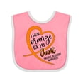 thumbnail image 1 of Inktastic I Wear Orange for My Aunt Multiple Sclerosis Awareness Boys or Girls Baby Bib, 1 of 4