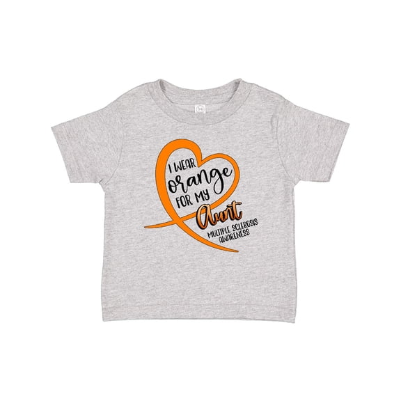 Inktastic I Wear Orange for My Aunt Multiple Sclerosis Awareness Boys or Girls Baby T-Shirt