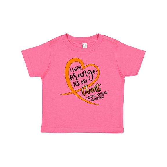 Inktastic I Wear Orange for My Aunt Multiple Sclerosis Awareness Boys or Girls Baby T-Shirt