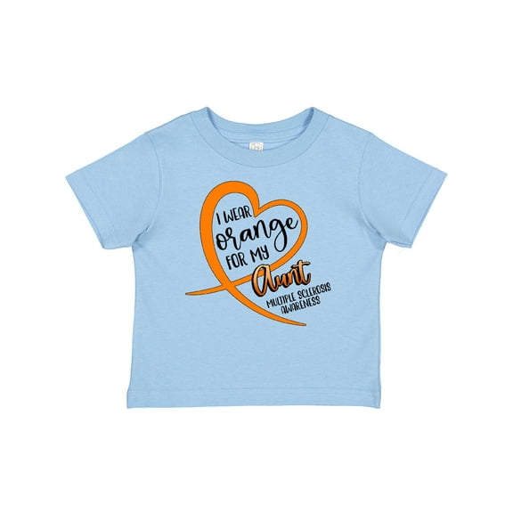 Inktastic I Wear Orange for My Aunt Multiple Sclerosis Awareness Boys or Girls Baby T-Shirt