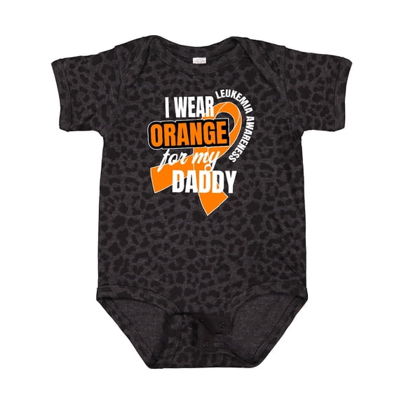 Inktastic I Wear Orange for My Daddy Leukemia Awareness Boys or Girls Baby Bodysuit