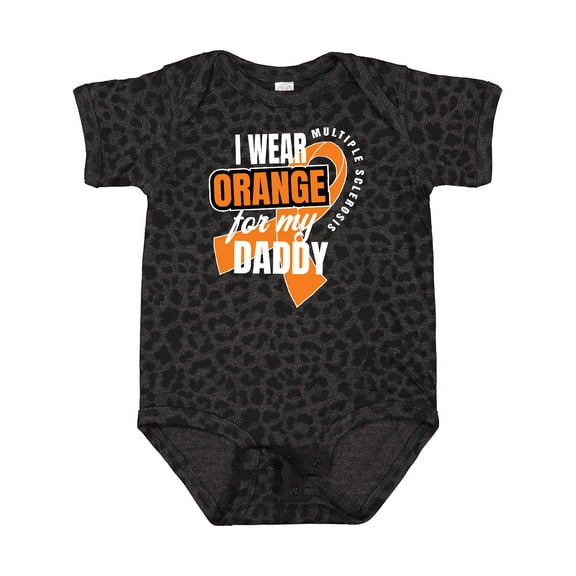 Inktastic I Wear Orange for My Daddy Multiple Sclerosis Awareness Boys or Girls Baby Bodysuit