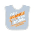 thumbnail image 1 of Inktastic I Wear Orange for My Grandma- Multiple Sclerosis Awareness Boys or Girls Baby Bib, 1 of 4