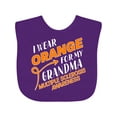 thumbnail image 1 of Inktastic I Wear Orange for My Grandma- Multiple Sclerosis Awareness Boys or Girls Baby Bib, 1 of 4