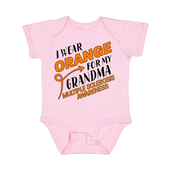 Inktastic I Wear Orange for My Grandma Multiple Sclerosis Awareness Boys or Girls Baby Bodysuit