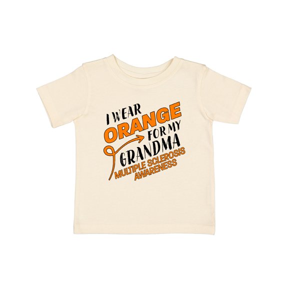Inktastic I Wear Orange for My Grandma- Multiple Sclerosis Awareness Boys or Girls Baby T-Shirt
