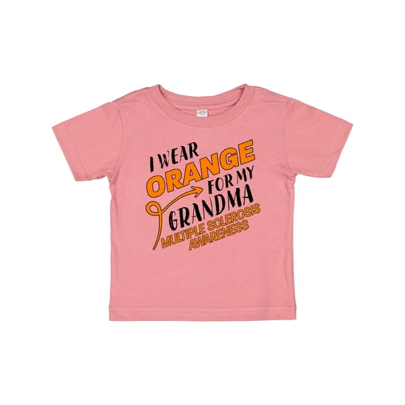 Inktastic I Wear Orange for My Grandma- Multiple Sclerosis Awareness Boys or Girls Baby T-Shirt
