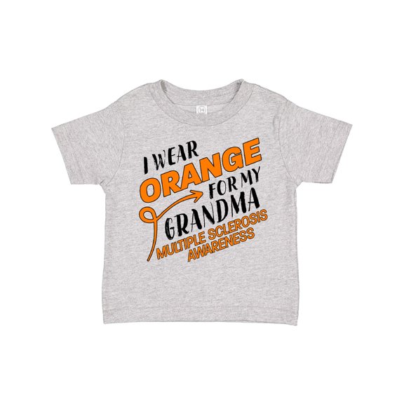Inktastic I Wear Orange for My Grandma- Multiple Sclerosis Awareness Boys or Girls Toddler T-Shirt