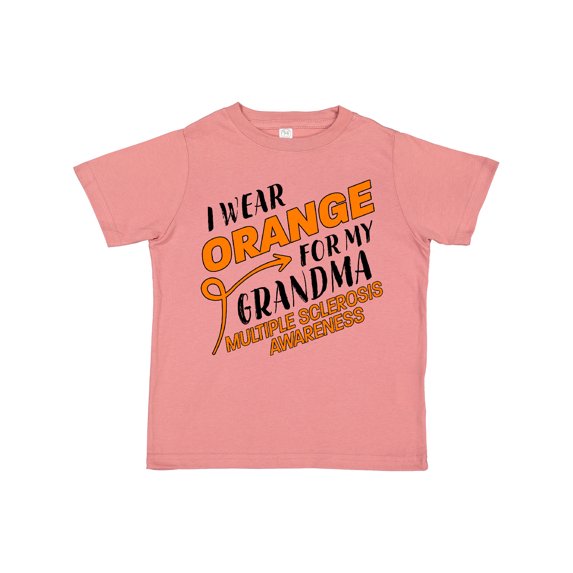 Inktastic I Wear Orange for My Grandma- Multiple Sclerosis Awareness Boys or Girls Toddler T-Shirt