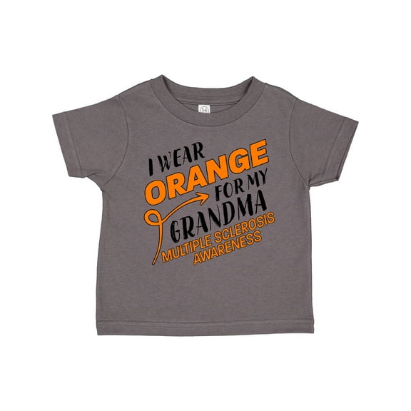 Inktastic I Wear Orange for My Grandma- Multiple Sclerosis Awareness Boys or Girls Toddler T-Shirt