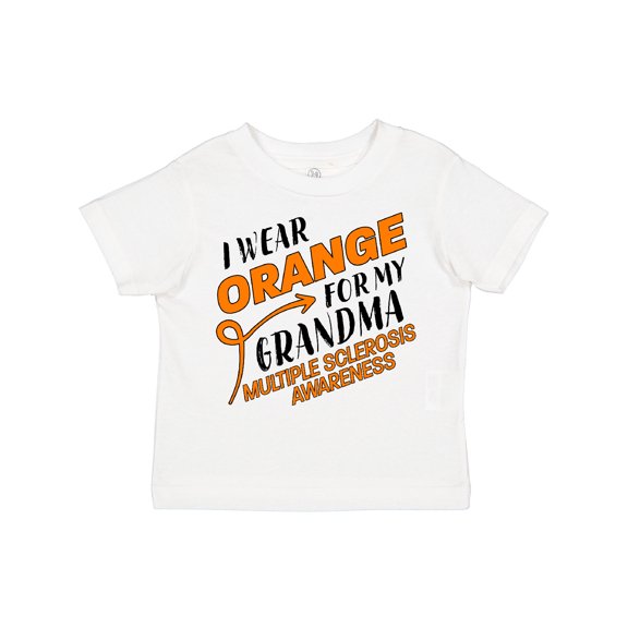 Inktastic I Wear Orange for My Grandma- Multiple Sclerosis Awareness Boys or Girls Toddler T-Shirt